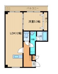 フロントリバー東難波の物件間取画像